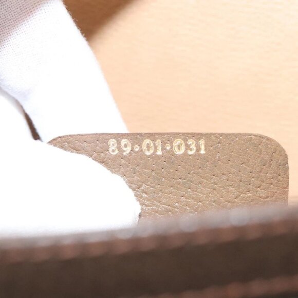 GUCCI GG Supreme Web Sherry Line Clutch Bag PVC Beige Red - Picture 16 of 16